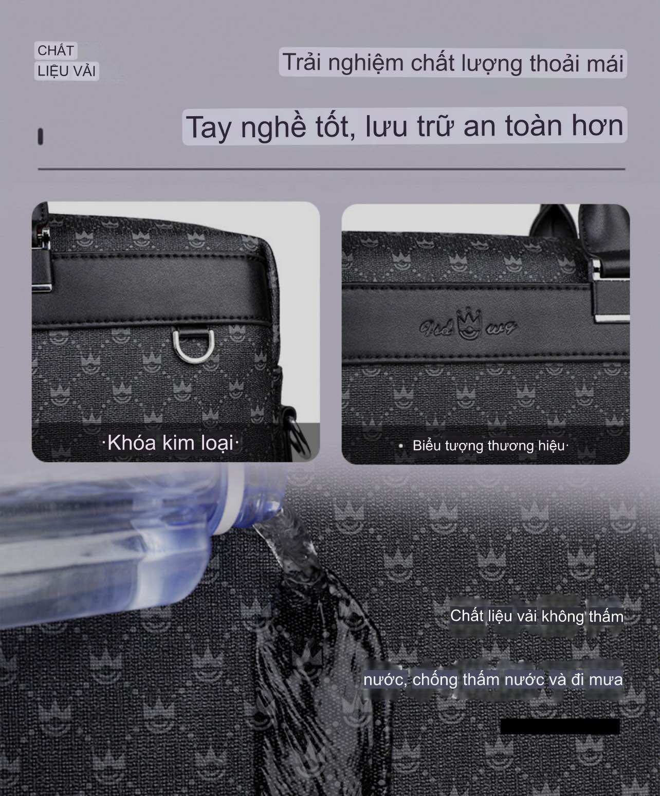 Cặp Da Công Sở San Boutique S0780.Túi Xách Da Doanh Nhân.