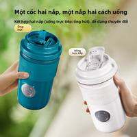 Thermos | Wireless Portable Small Insulated Juice Cup with Double Drinking Straws