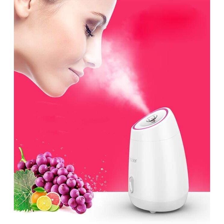Máy xông mặt mini hoa quả thảo dược tươi tự động 2 in 1 maoer, máy xông hơi mặt mũi họng