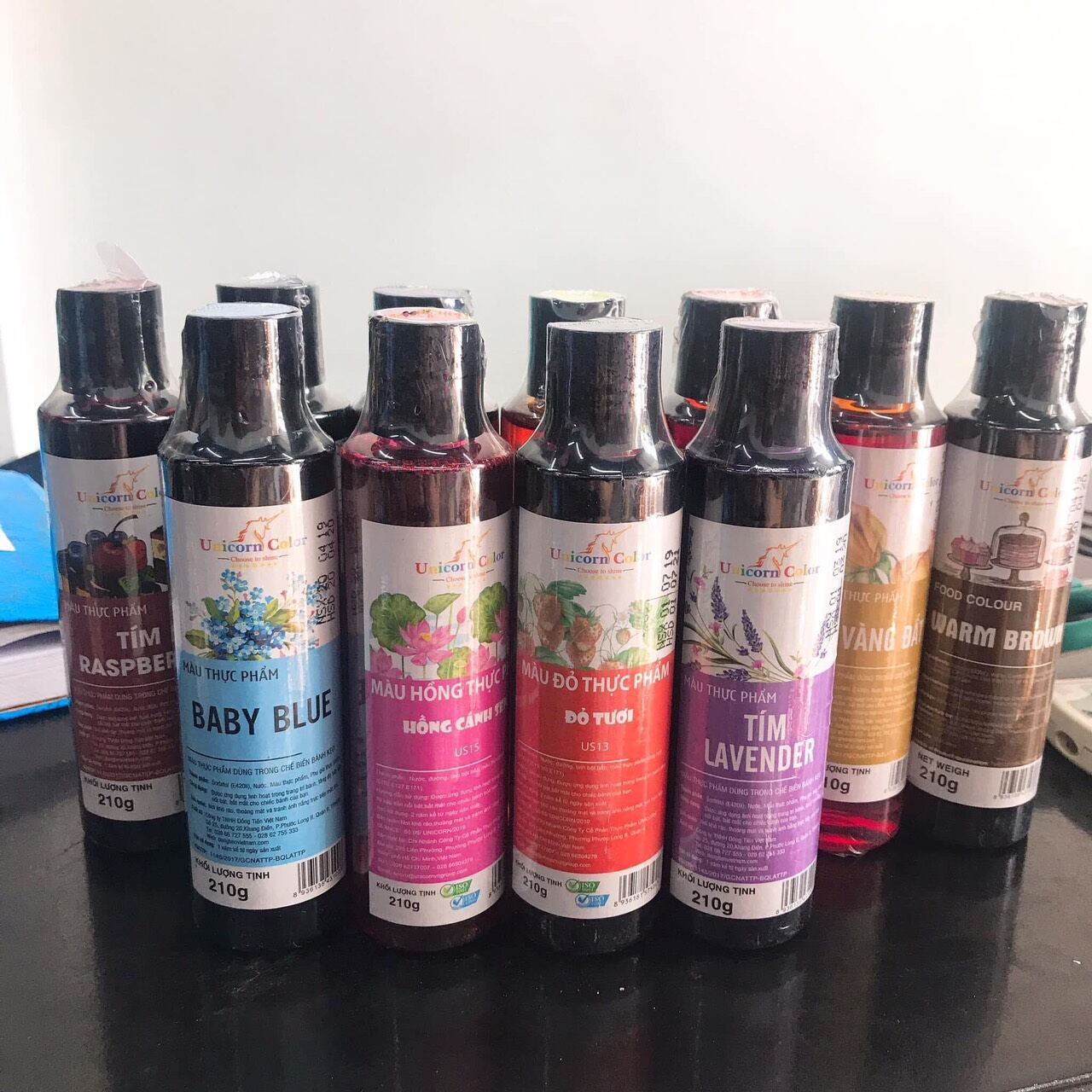 Màu siro thực phẩm Unicorn  ĐỎ CHERRY (60G)
