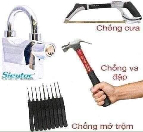 Khóa Chống Trộm Có Còi Hú