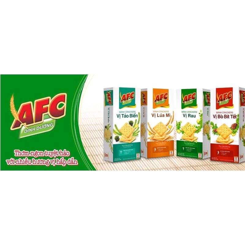 HỘP 4 GÓI BÁNH QUY GIÒN AFC KINH ĐÔ 100G(NGẪU NHIÊN)