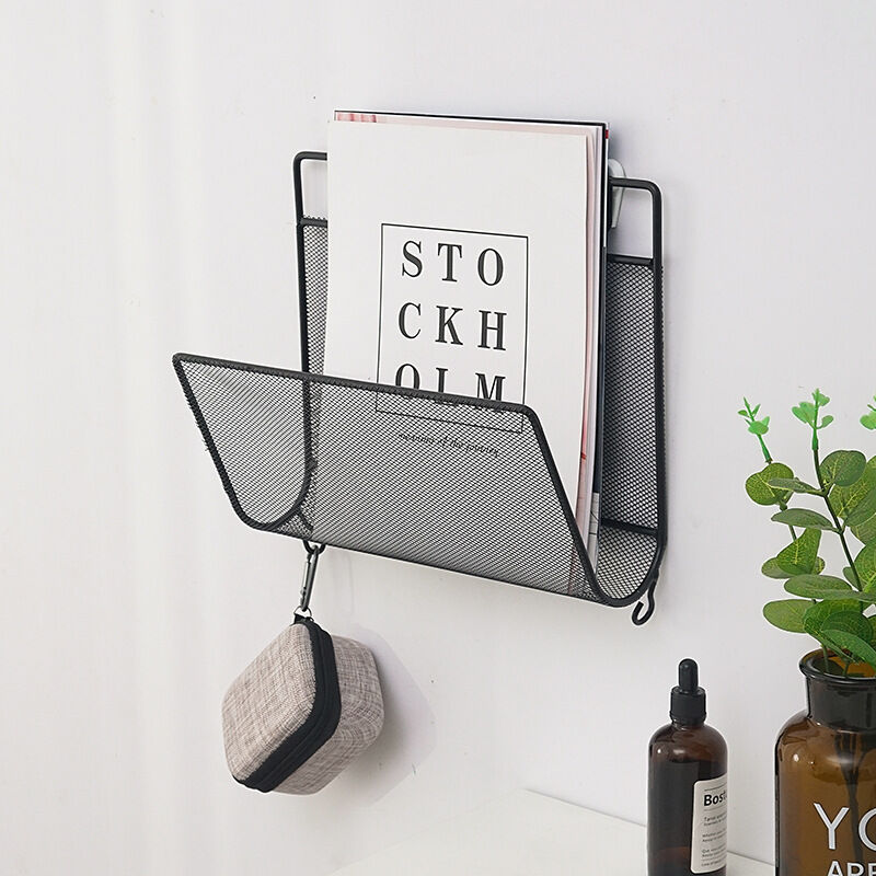 Giá để tạp chí kiểu treo tường sắt nghệ thuật đơn giản bắc âu giá để sách báo đơn giản giá để báo chí giá để sách