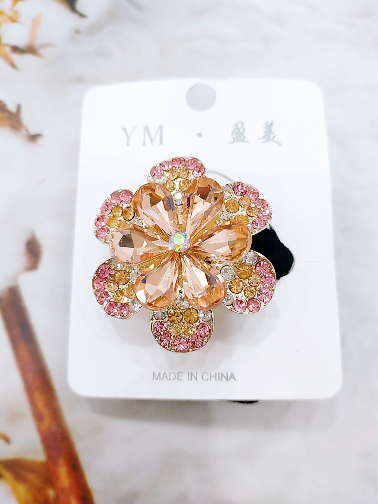 Cột tóc nhung đính đá cao cấp mã M3