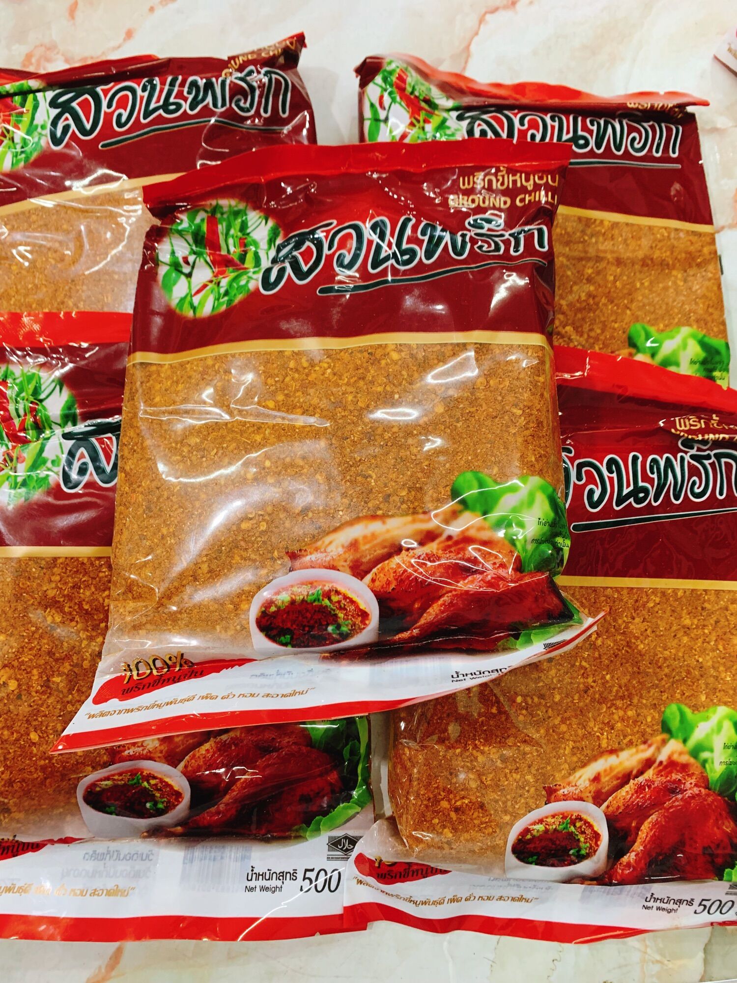 Ớt bột Nguyên chất Thái Lan gói 500g