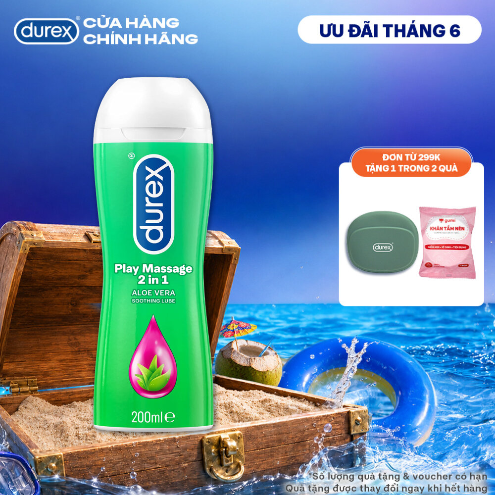 Gel bôi trơn Durex Play Massage gốc nước 200ml/chai