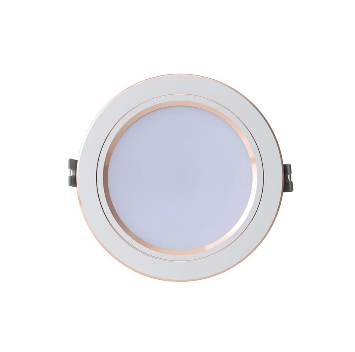 Đèn LED Downlight âm trần Rạng Đông AT10(viền vàng) 90/7W ( đổi màu đế nhôm)