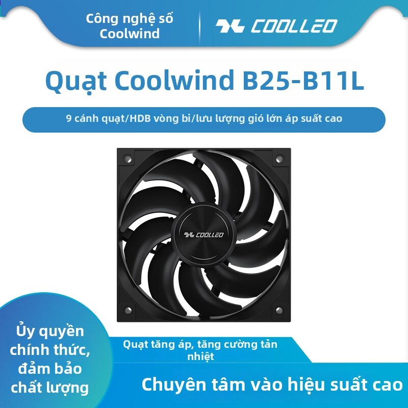 coolleo | High Performance Computer Fan HDB Bearing PWM Temperature Control 12cm Giá 183,000 Đồng*Miễn phí vận chuyển