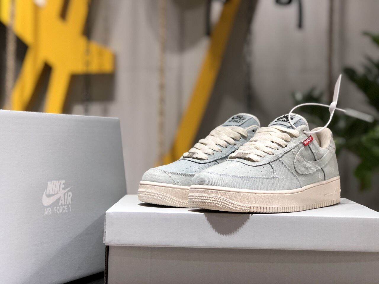 (  FREESHIP + FULL PHỤ KIỆN ) GIÀY NIKE AIR FORCE 1 x LEVIS