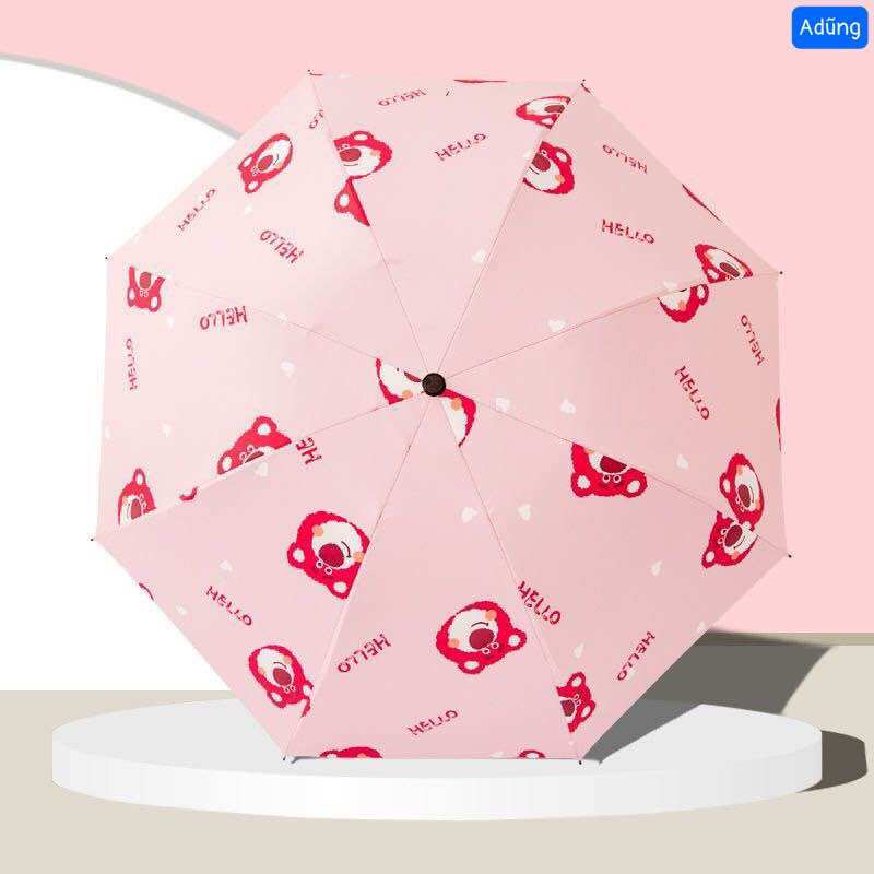 Ô gấp gọn hình gấu dâu