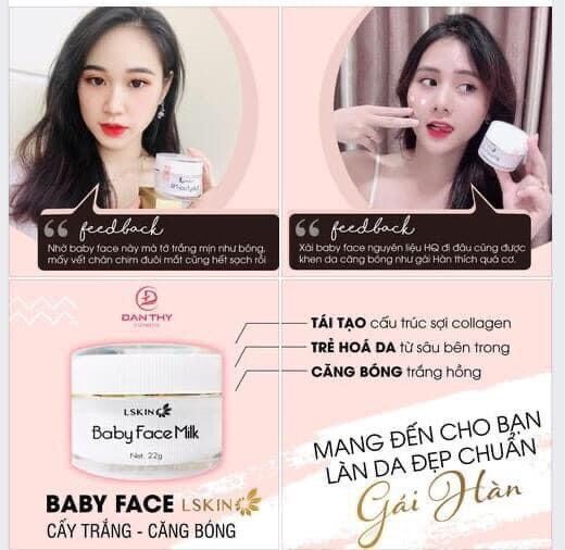 Kem Baby Face Trắng da  đan thy