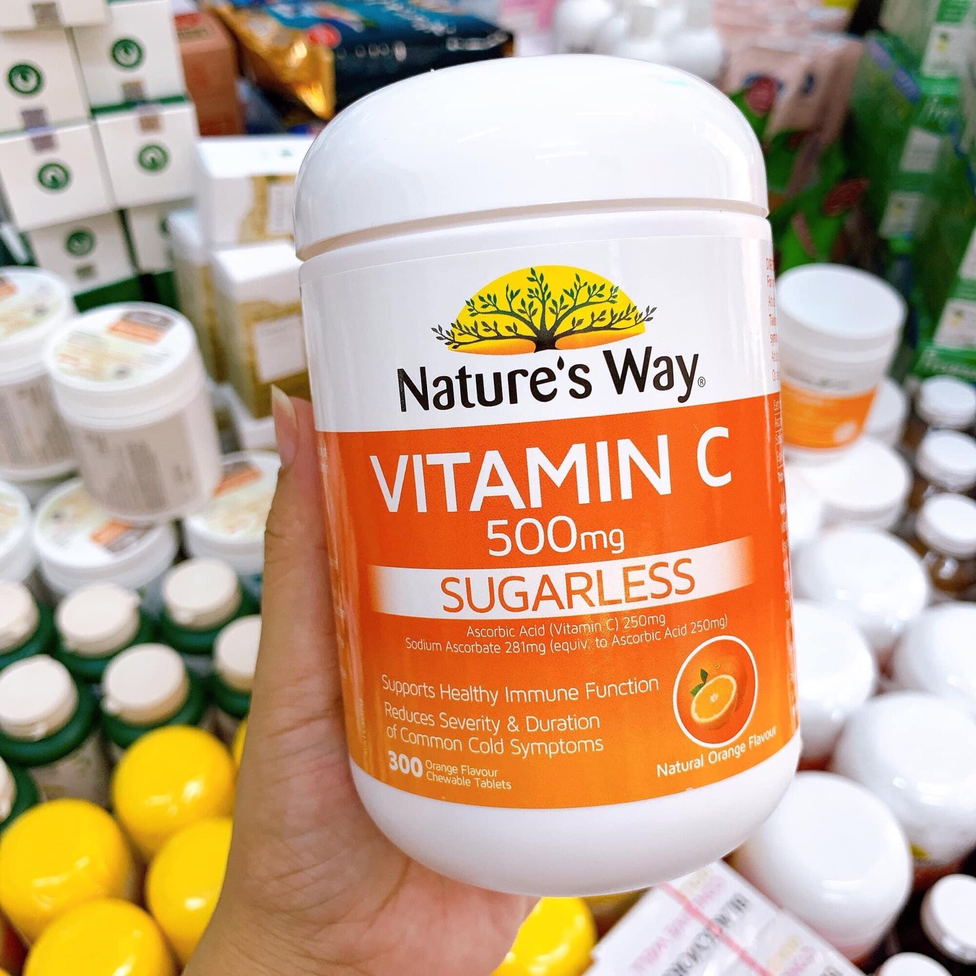 Vitamin c 500mg - viên nhai vitamin c 300 viên