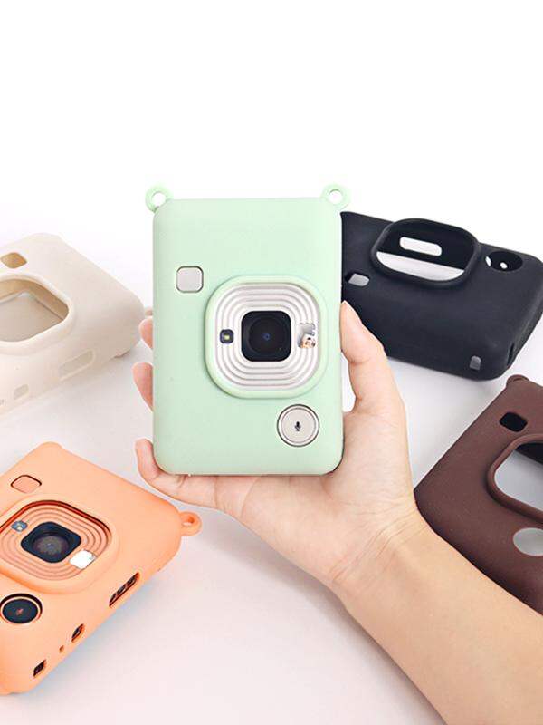 Ốp Lưng Bảo Vệ Instax Mini Liplay Bằng Silicon Mềm Chống Rơi Chống Mài Mòn Có Ngăn Đựng Máy Ảnh Di Động Chụp Ảnh Ngay Lập Tức