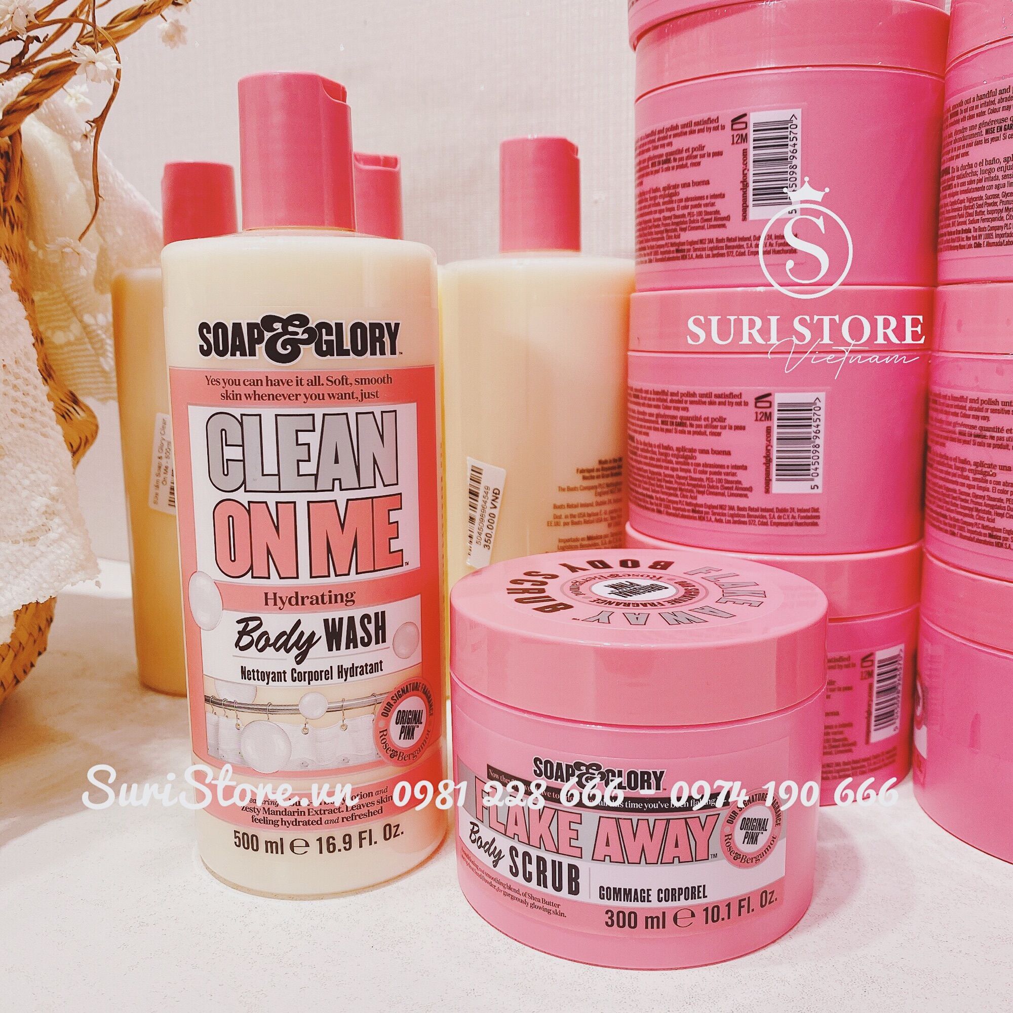 Sữa tắm soap and glory clean on me -500ml