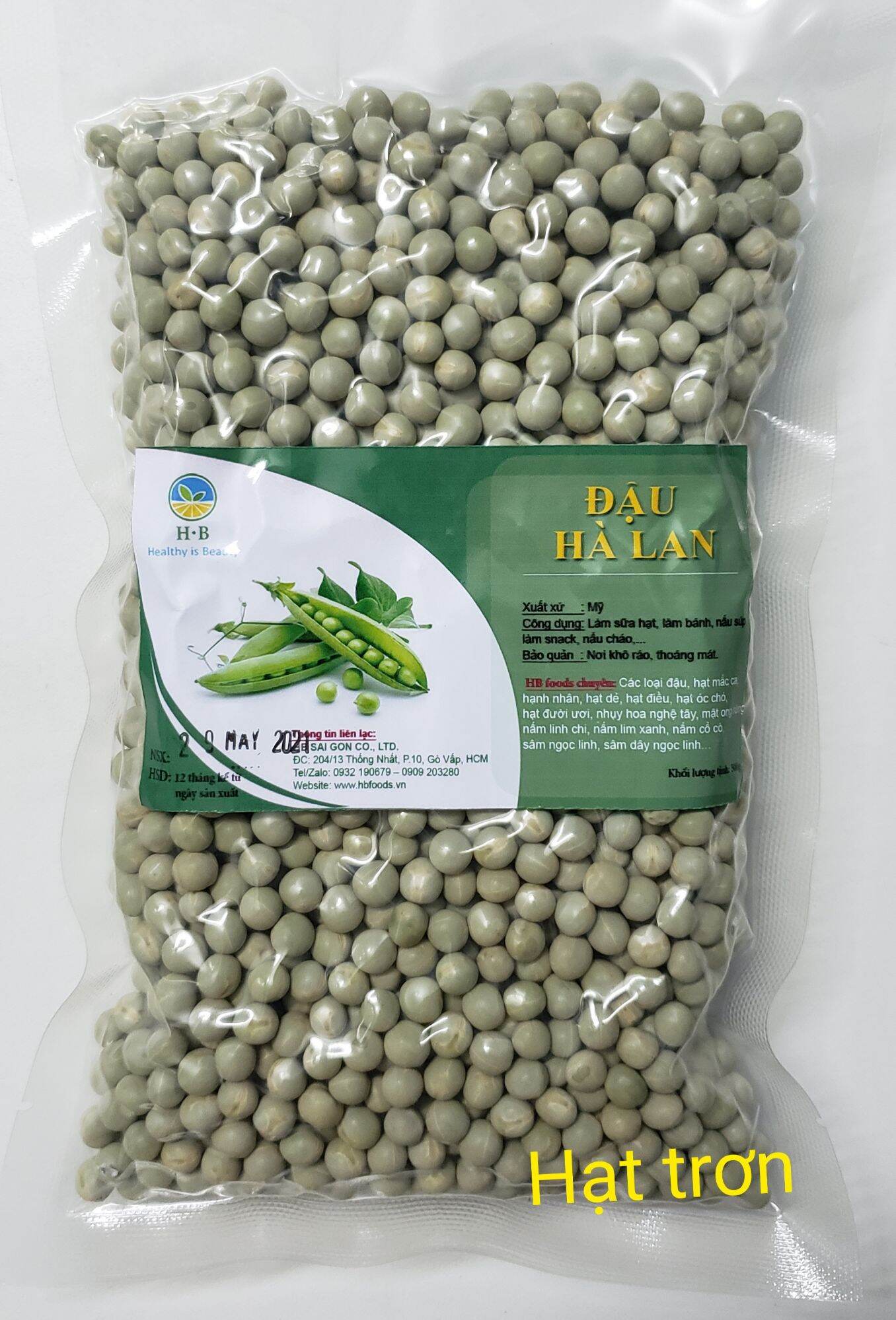 Đậu Hà Lan (Pea) khô - Nhập khẩu Mỹ - 500g