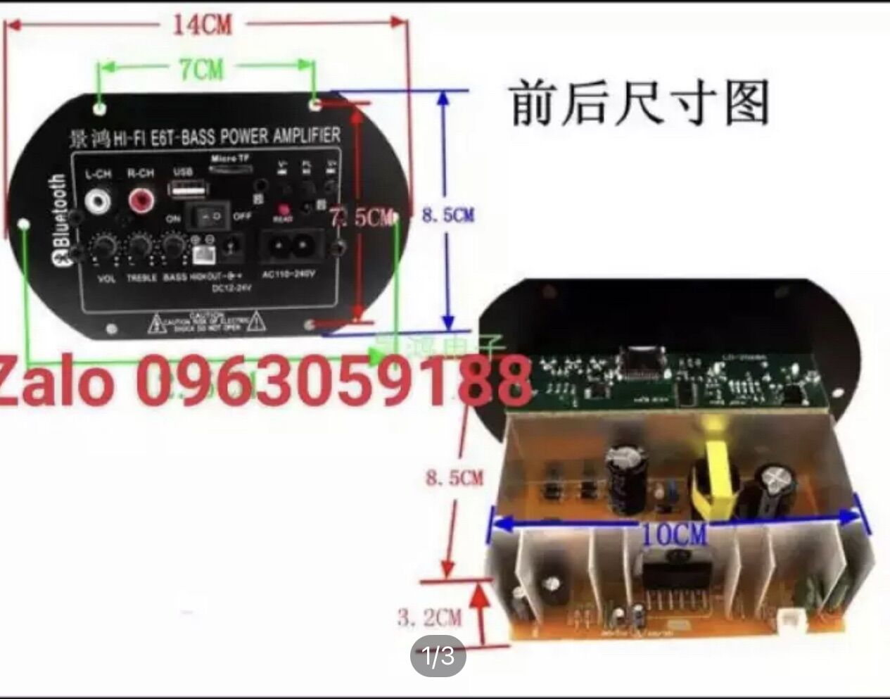 Bo mạch loa crown có bluetoooth. - loa kéo 6 tâc - 8 tấc - 10 tấc