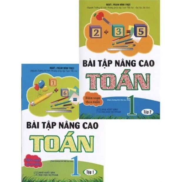 Sách - Combo 2 tập Bài Tập Nâng Cao Toán Lớp 1