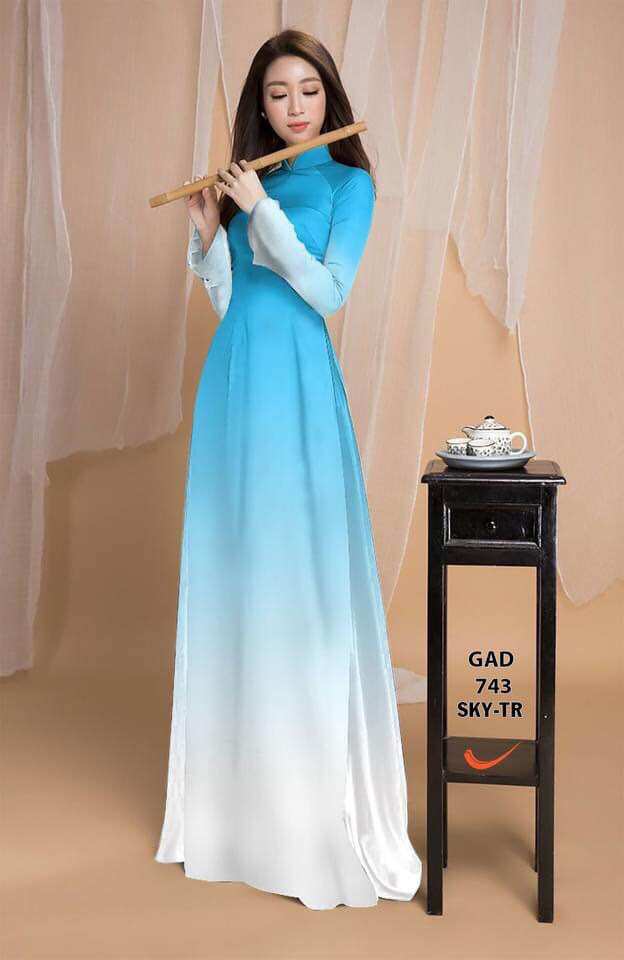 Vải áo dài màu ombre