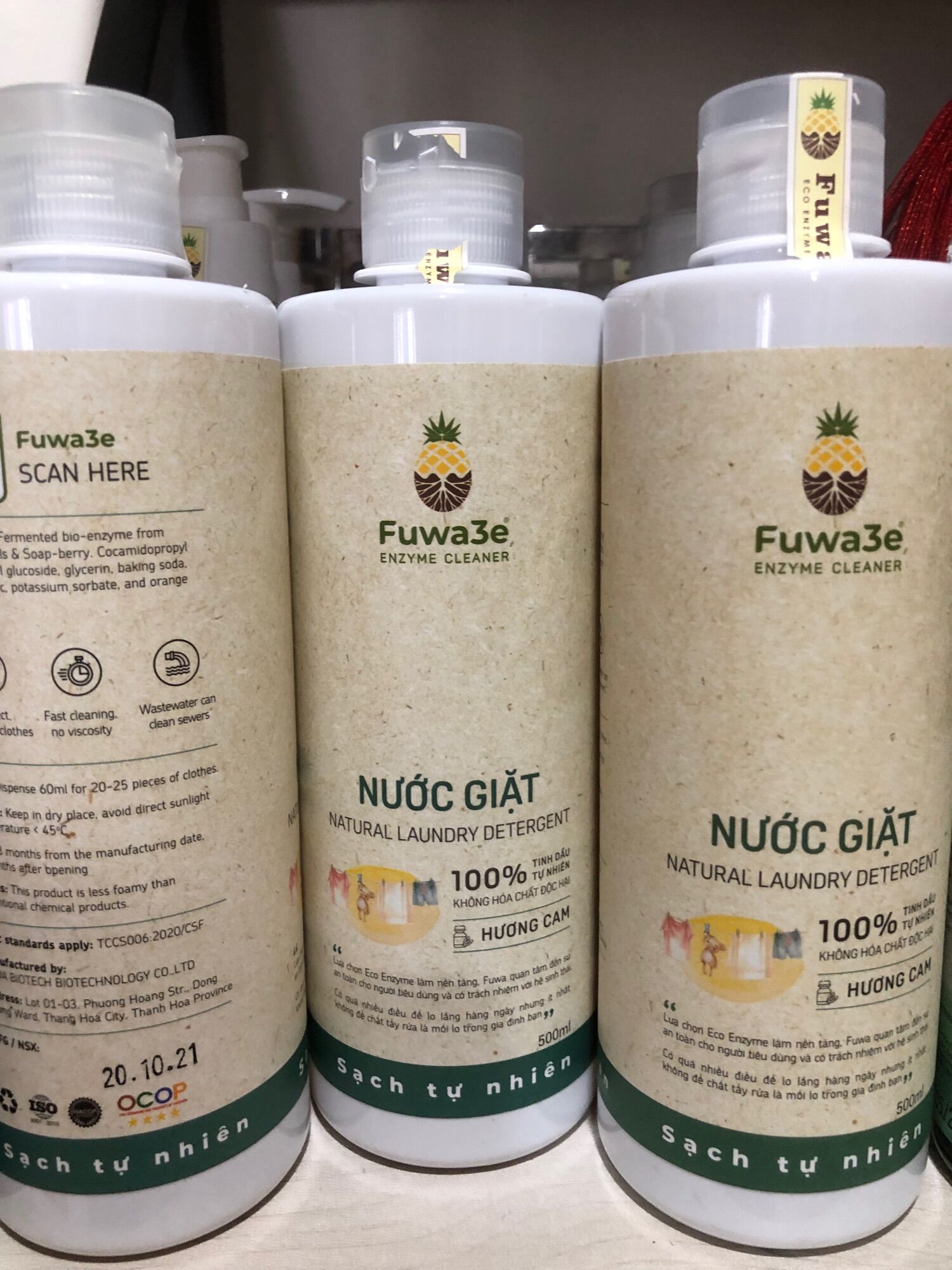 [HCM]NƯỚC GIẶT HỮU CƠ FUWA3E