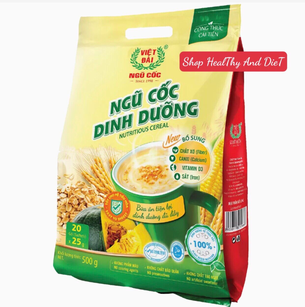 Bột ngũ cốc dinh dưỡng việt đài túi 500g