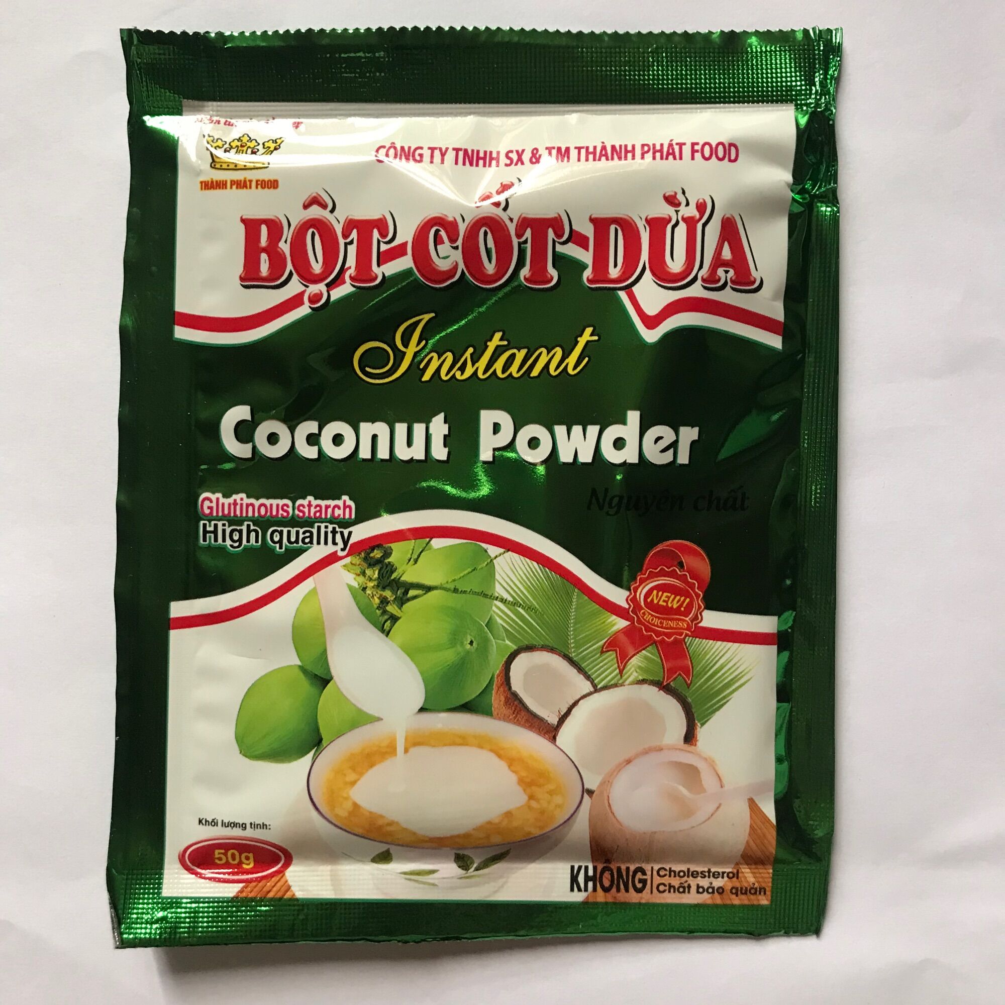 Bột CỐT DỪA nguyên chất gói 50g