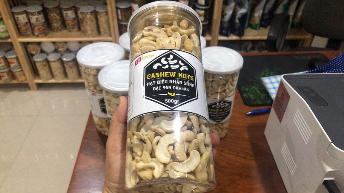 Hạt Điều Nhân Sống Làm Sữa Daklak hộp 500gram