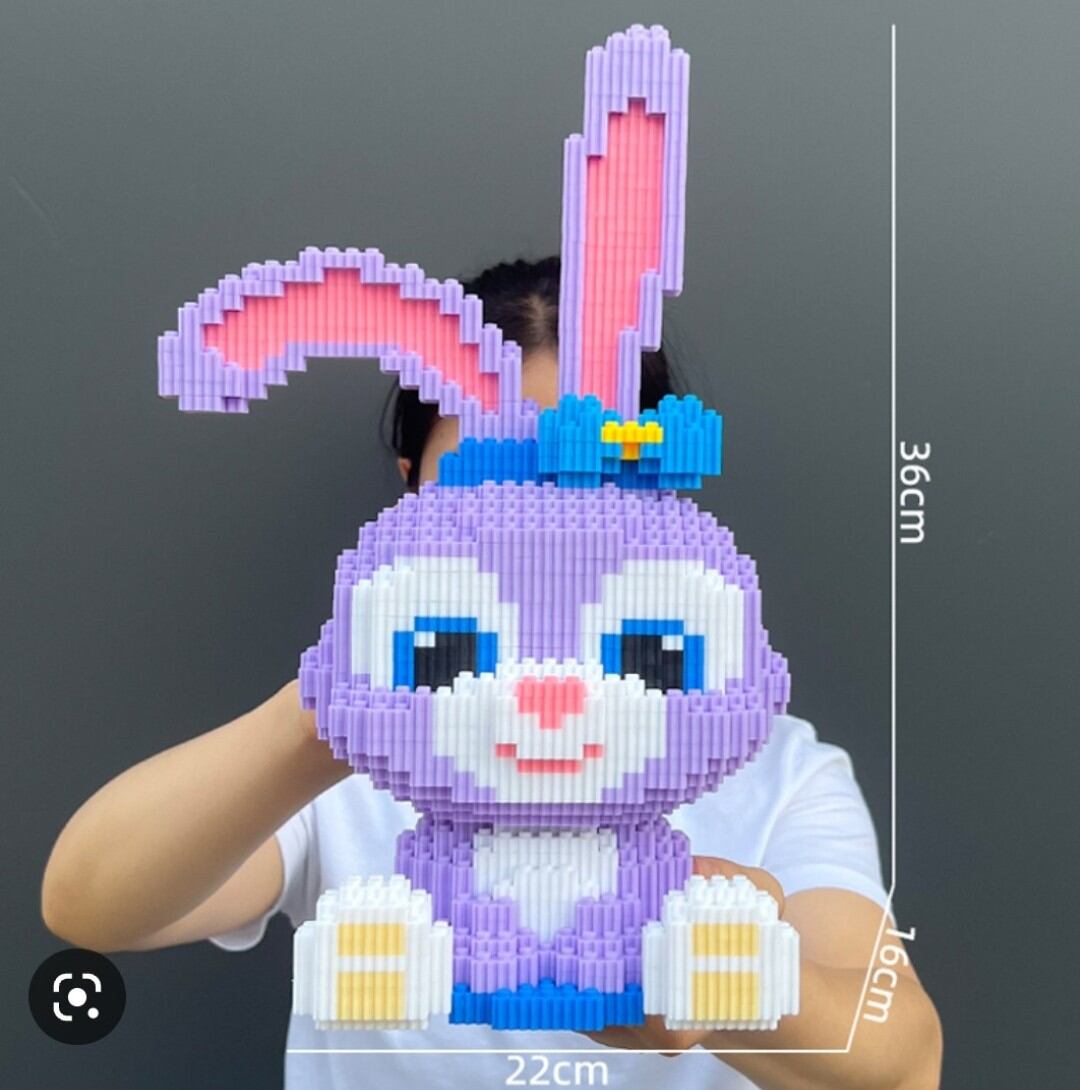 Lego Thỏ 35 cm tặng kèm 1 Lego mini + búa lego