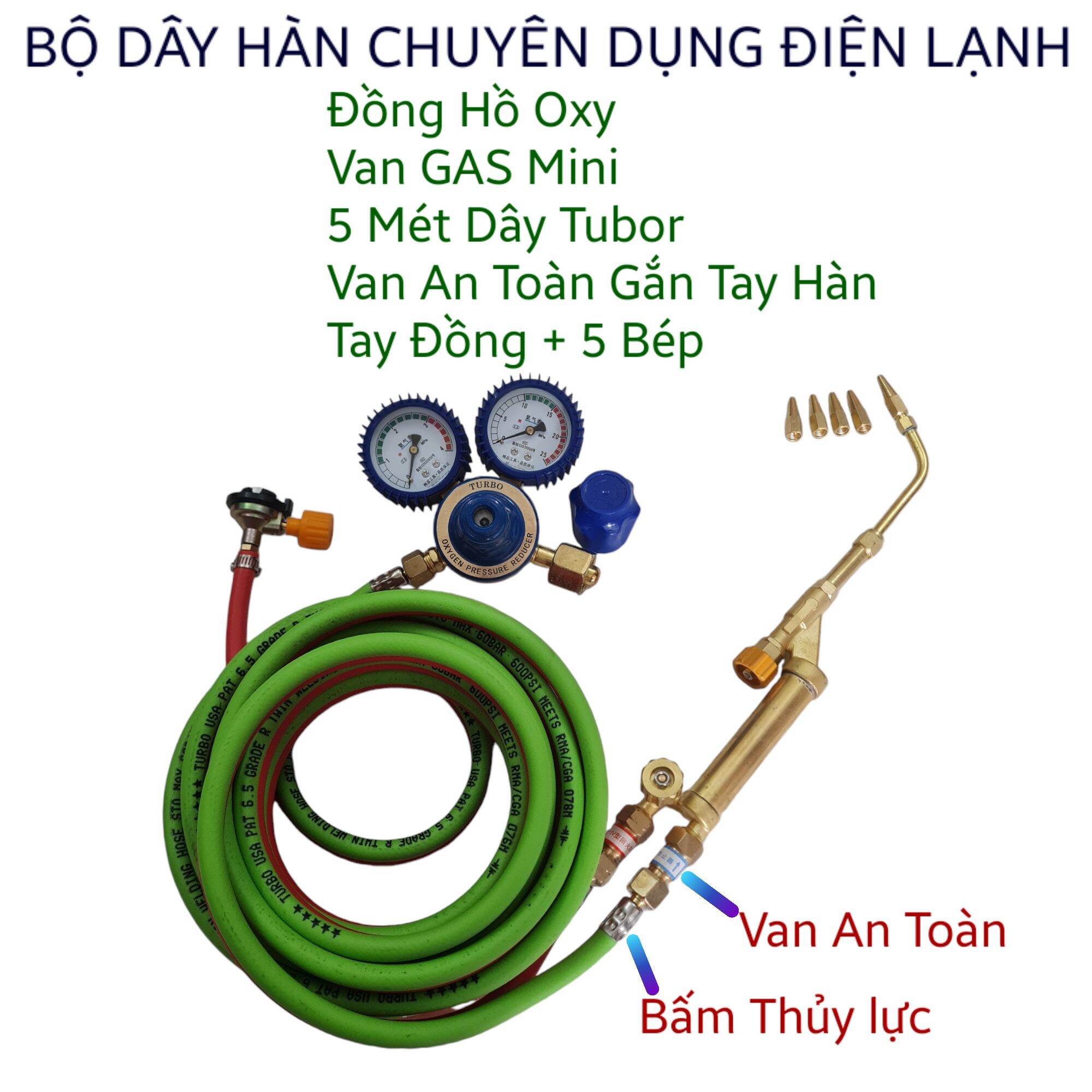 Bộ dây hàn gió đá Oxy_Gas ( Điện lạnh )