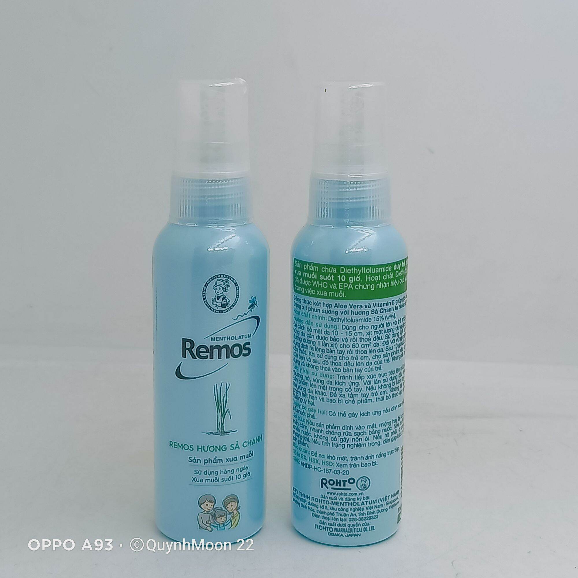 Xịt chống muỗi Remos sả chanh lọ 60ml