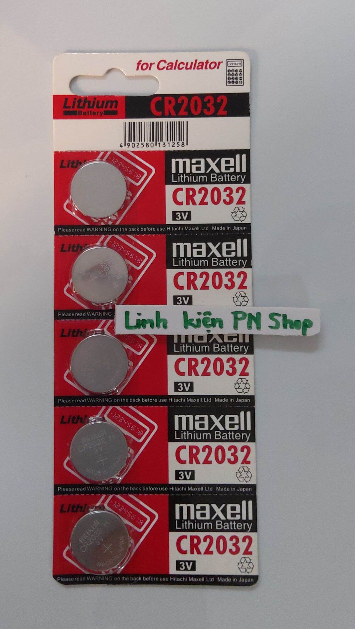 Pin cr2032 2032 maxell 3v