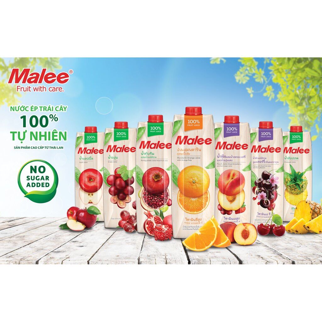 Nước ép dứa Malee (Thái Lan) 1L - date 12 tháng