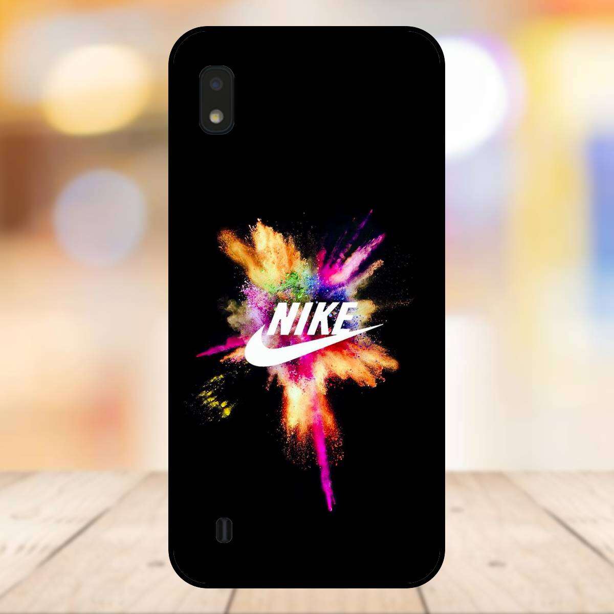 Ốp lưng điện thoại Samsung A10 viền đen thương hiệu Nike thời trang