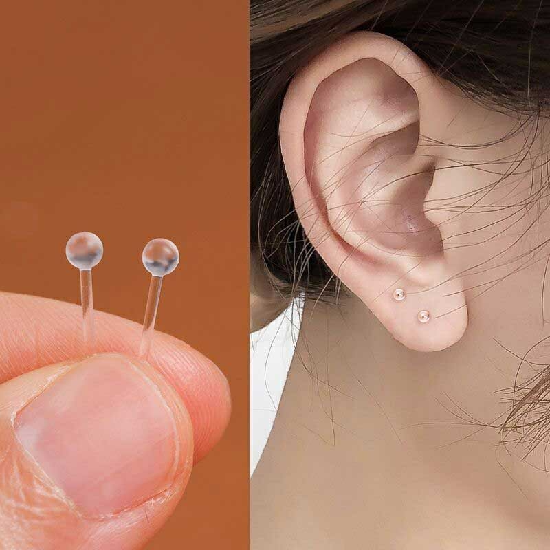 (1 chiếc) Khuyên Trong Suốt - Khuyên tai / Khuyên mũi trong suốt - Đeo cánh mũi, tai,...