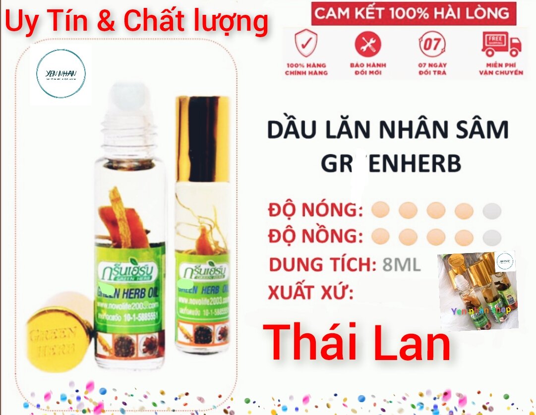 Dầu sâm thảo dược thái lan 8ml hàng xịn thơm