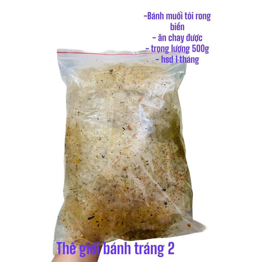 500g bánh tráng rong biển tây ninh siêu ngon ăn chay được