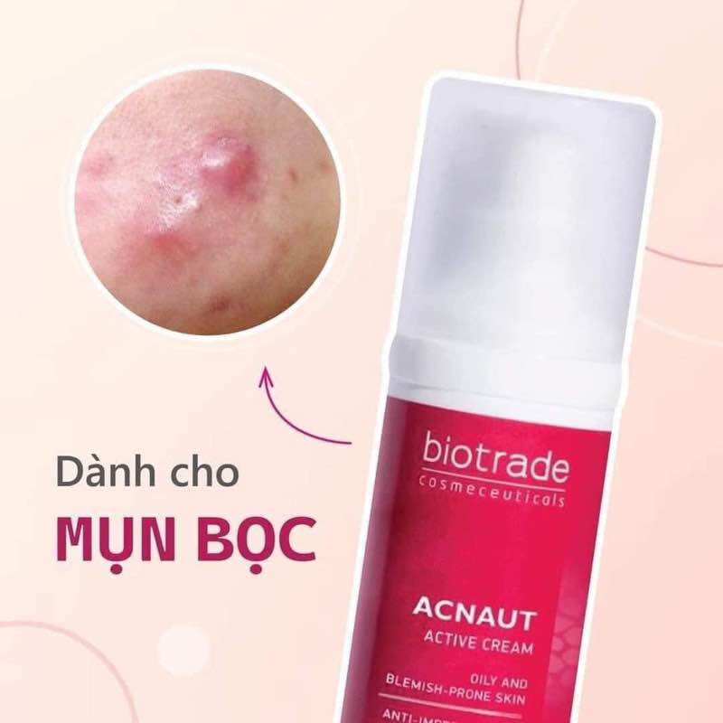 [Lọ Chiet và Fullbox]Kem Chấm Mụn BIOTRADE ACNAUT ACTIVE Cream
