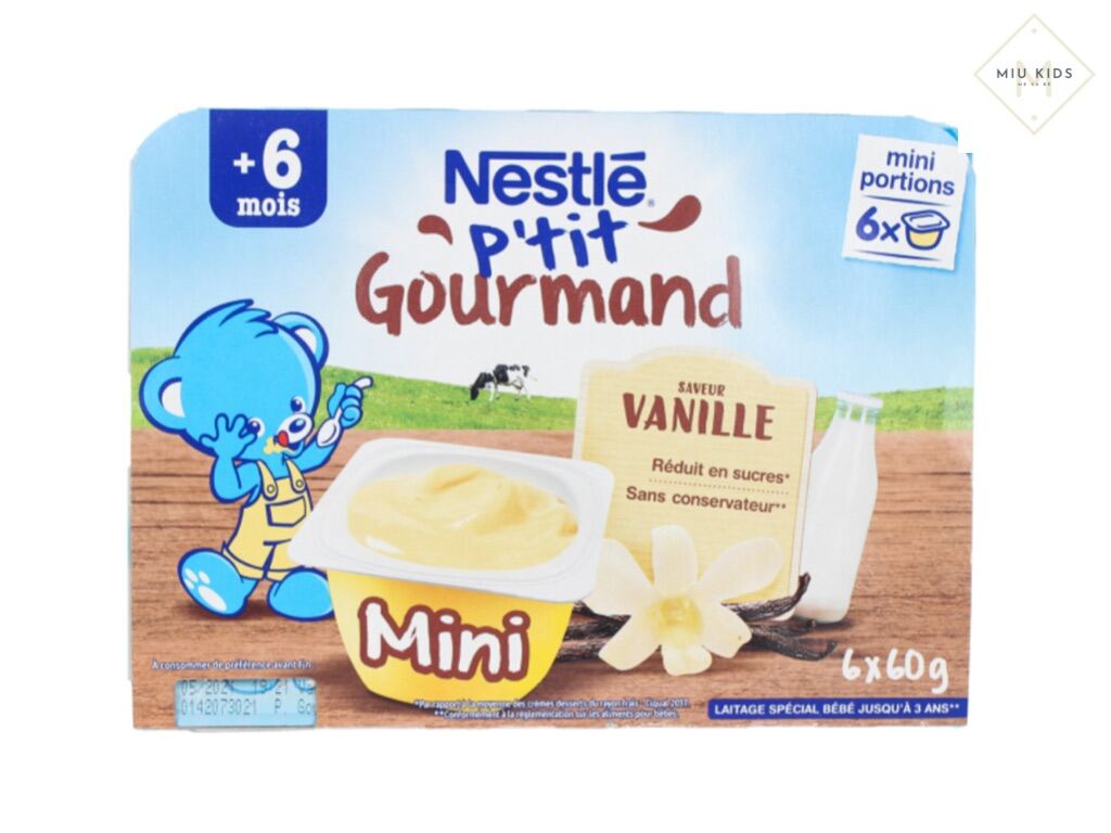 Váng sữa Nestle vị Vani- 60gx6 +6month