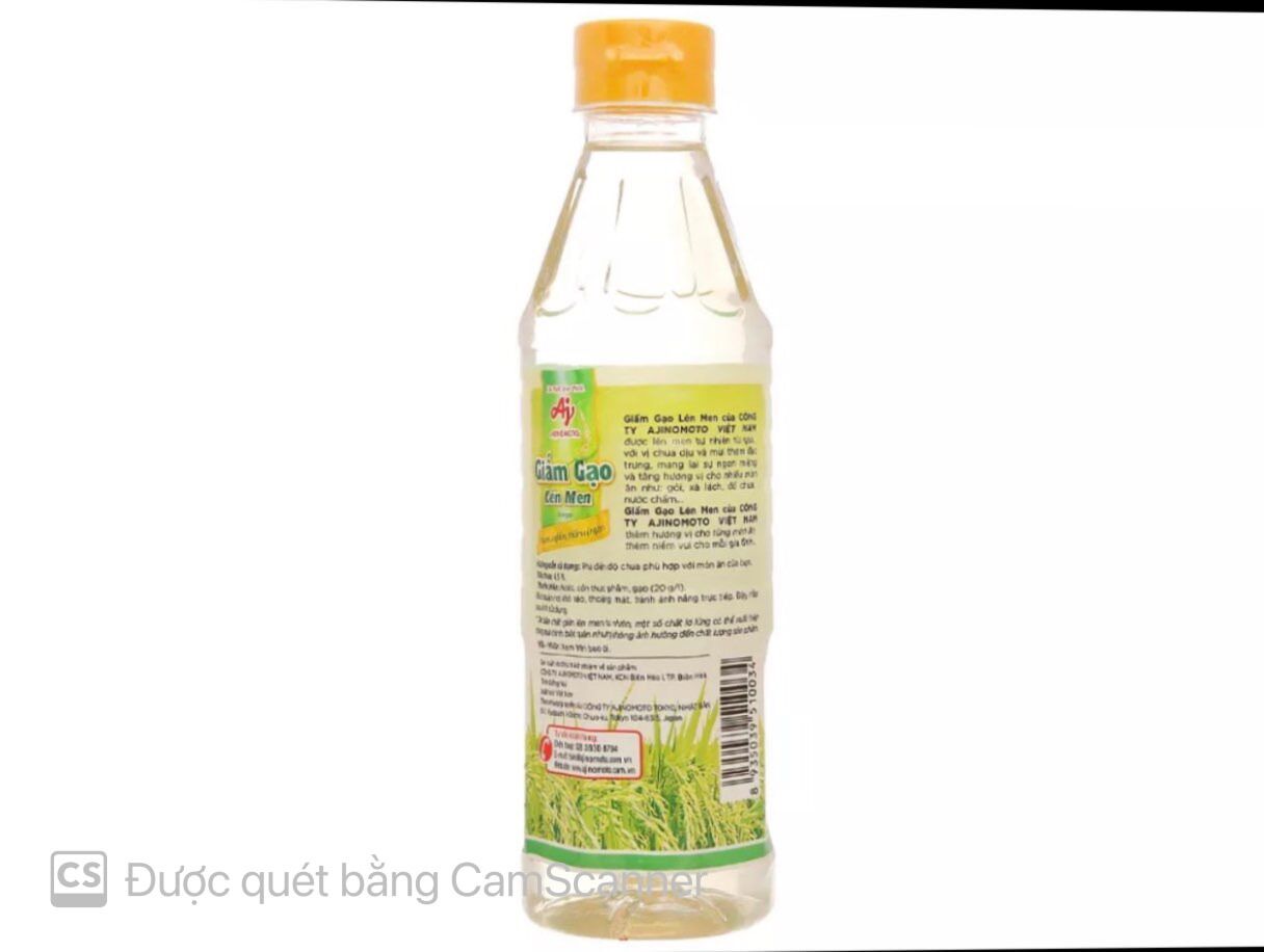 GIẤM GẠO LÊN MEN AJINOMOTO 400ML