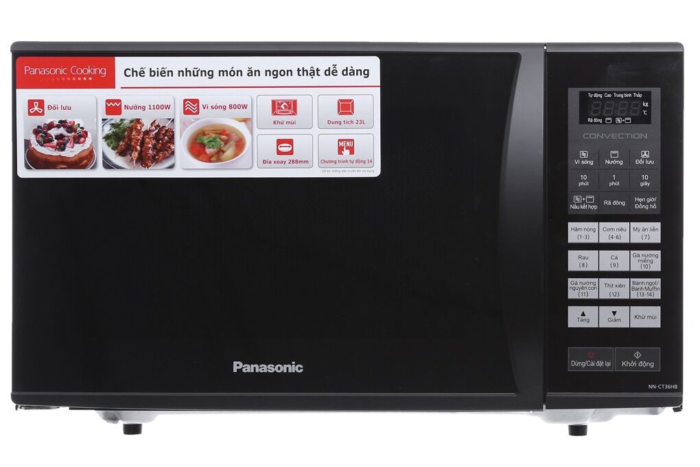 Lò vi sóng có nướng panasonic nn-ct36hbyue 23 lít - hàng chính hãng