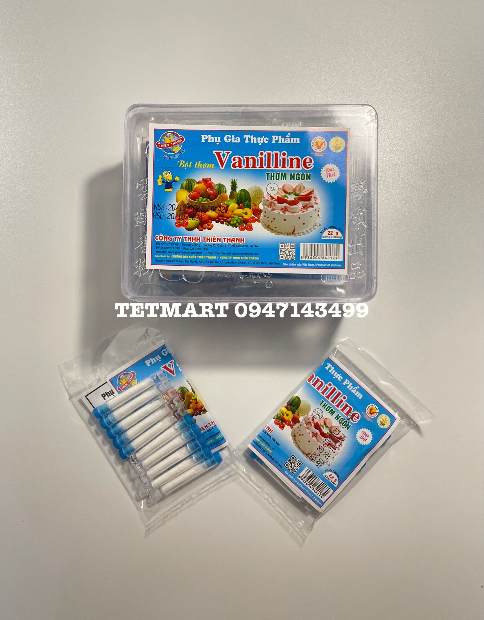 Bột Vani thơm 10 ống