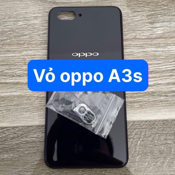 bộ xương vỏ zin oppo A3s 32G bản lỗ chọc sim trên