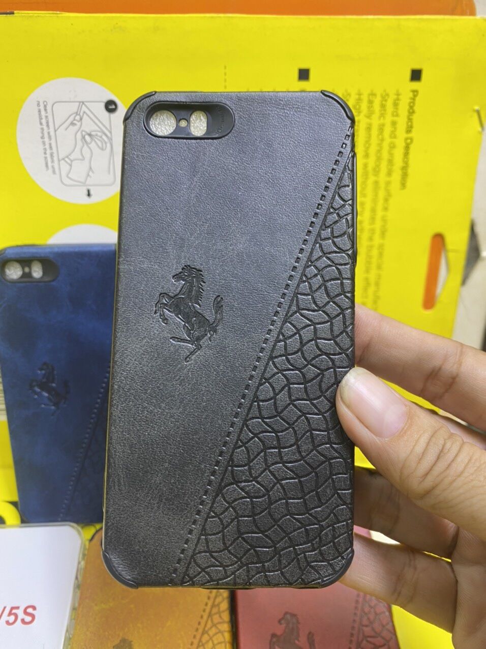 Ốp lưng IPhone 5 / 5G/ 5S / 5Se dẻo kiểu da thời trang