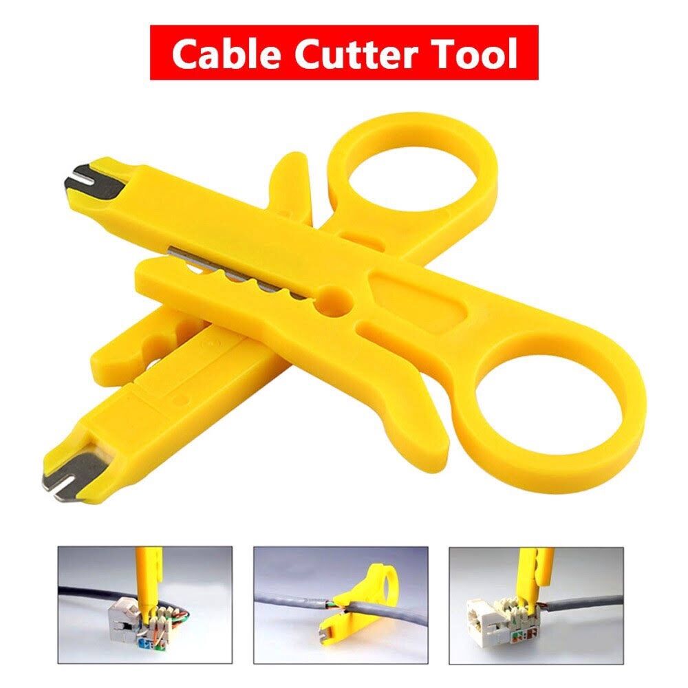 Tool nhấn dây mạng, tool bấm ổ cắm mạng, tool tuốt dây mạng mini