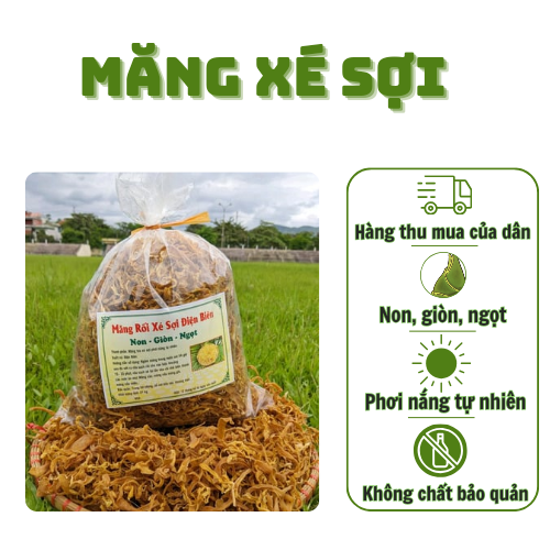 Măng rối khô đặc sản tây bắc 500 g - phơi nắng tự nhiên - hương vi tây bắc 27