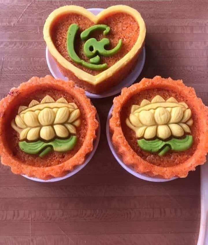 khuôn nhấn xôi hoa sen tròn 14cm