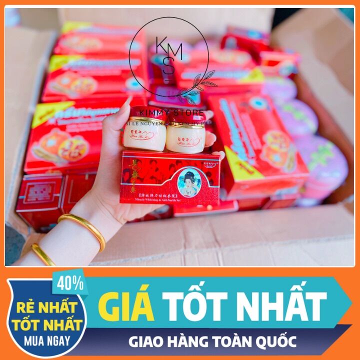 1 cặp kem cô tiên nám đỏ Huashuli