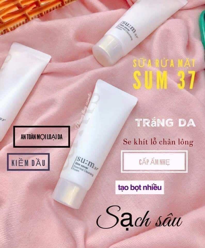 Sữa rửa mặt sum 37 skin saver essential cleansing foam 40ml