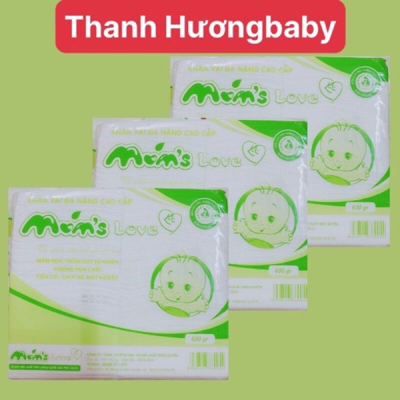 Khăn khô đa năng Moms Love 600gr