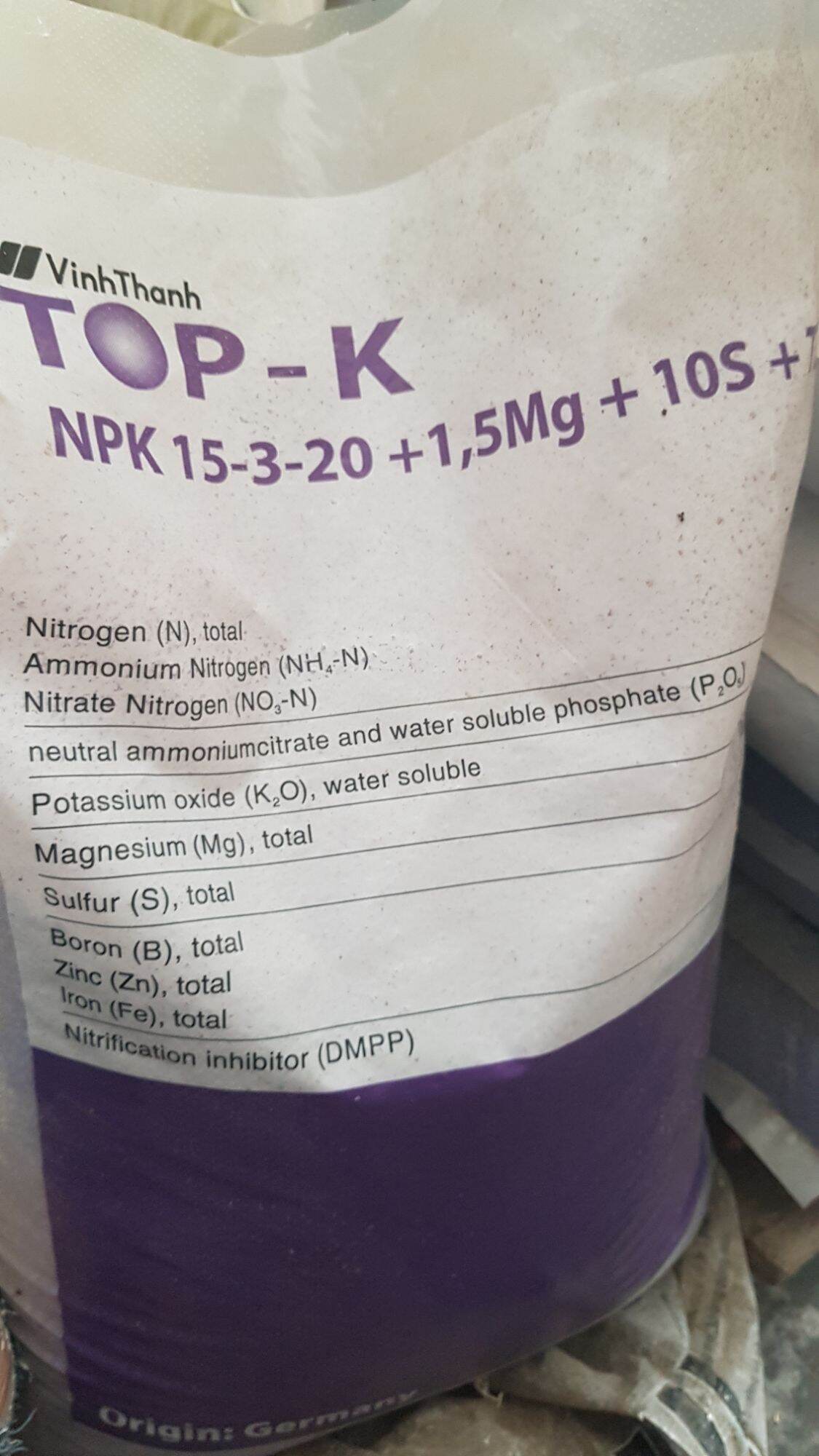 Phân bón NPK tím (ĐỨC) 1kg