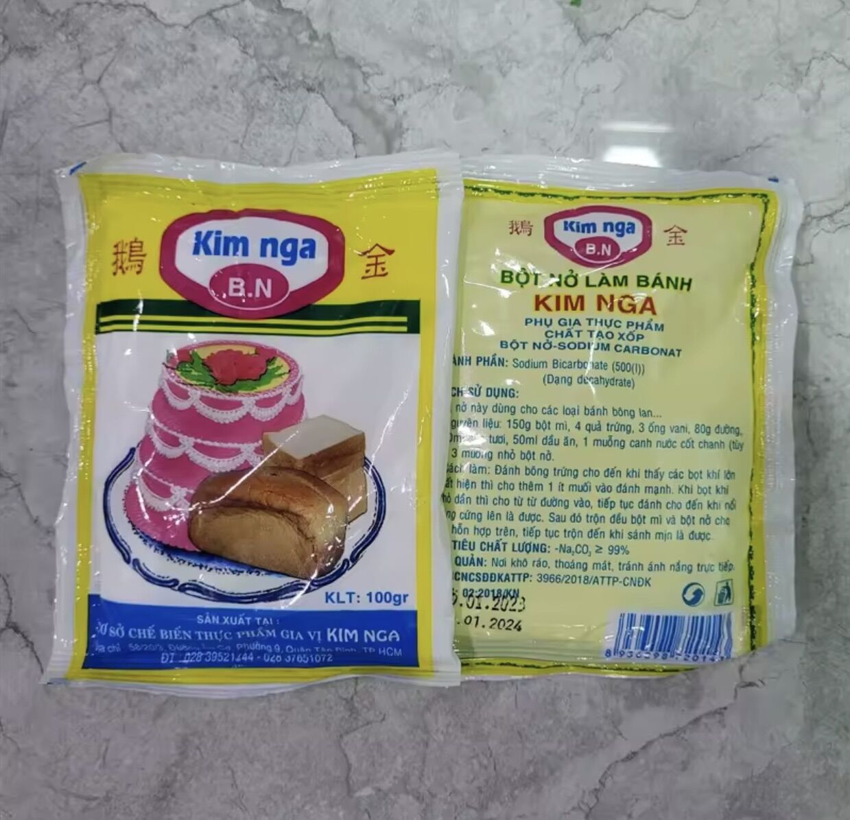 Bột nở làm bánh Kim Nga 100g